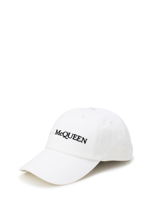 Logo Cap Hats White/Black ALEXANDER McQUEEN | 7820624105Q9060